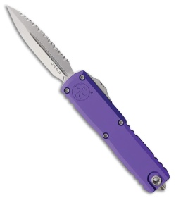 Microtech UTX-85 Gen IV D/E OTF Automatic Knife Purple Aluminum (3.1" SW FS)