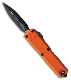 Microtech UTX-85 Gen IV D/E OTF Automatic Knife Orange Aluminum (3.1" Black)
