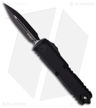 Microtech UTX-85 Gen IV D/E OTF Automatic Knife Black Aluminum (3.1" Black)
