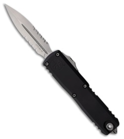 Microtech UTX-85 Gen IV D/E OTF Automatic Knife Black Aluminum (3.1" Satin PS)