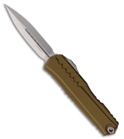 Microtech Cypher II D/E OTF Automatic Knife OD Green Aluminum (3.5" Stonewash)