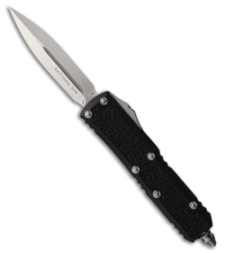 Microtech Daytona D/E OTF Automatic Knife Black Aluminum (3" Stonewash)
