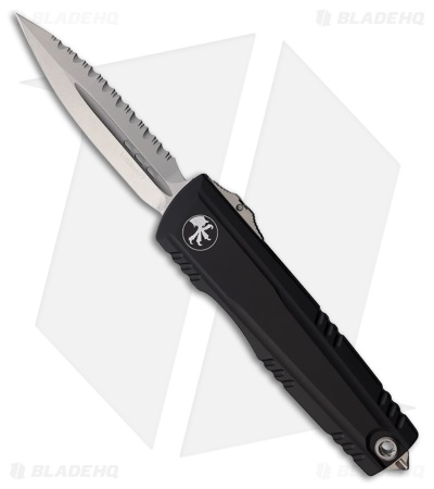 Microtech Luminary D/E OTF Automatic Knife Black Aluminum (3.6" SW Full Serr)