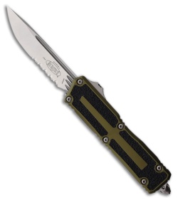 Microtech Scarab II Gen III S/E OTF Automatic Knife OD Green Al (4" SW Serr)