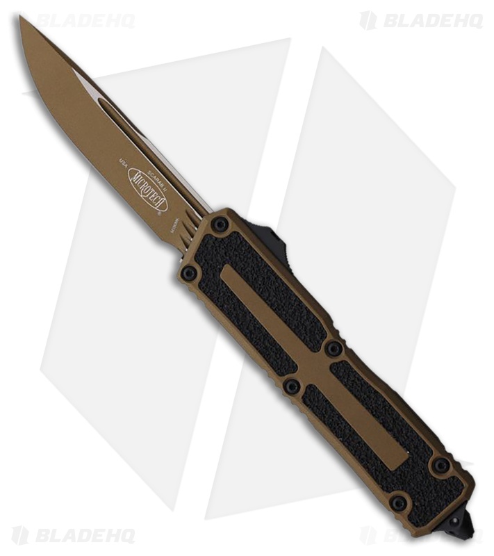 Microtech Scarab II Gen III S/E OTF Knife Cerakote Burnt Bronze Al (3.9" Bronze)