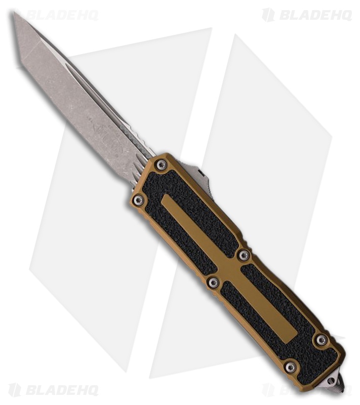 Microtech Scarab II Gen III T/E OTF Automatic Knife Tan Al (4" Apocalyptic)