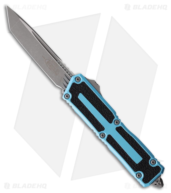 Microtech Scarab II Gen III T/E OTF Automatic Knife Turquoise Al (4" Apoc)