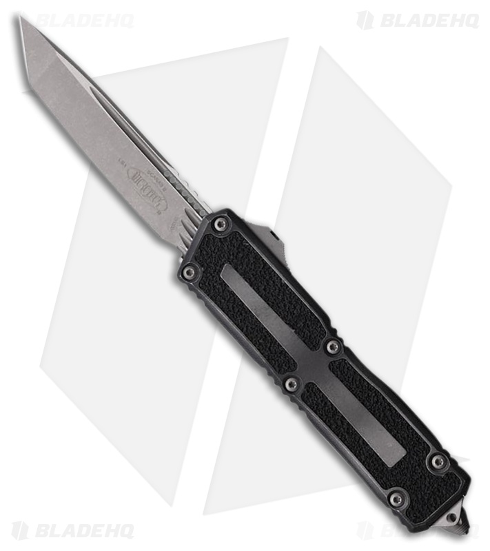 Microtech Scarab II Gen III T/E OTF Automatic Knife Weathered Metal Al (4" Apoc)