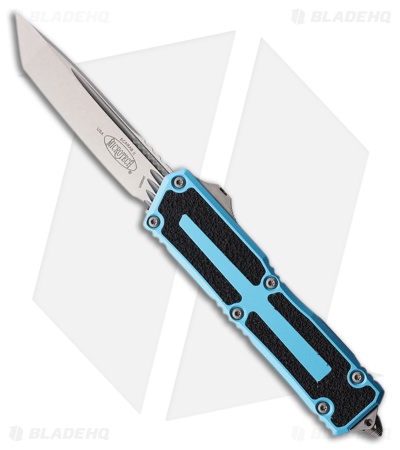 Microtech Scarab II Gen III T/E OTF Auto Knife Turquoise Aluminum (4" SW)