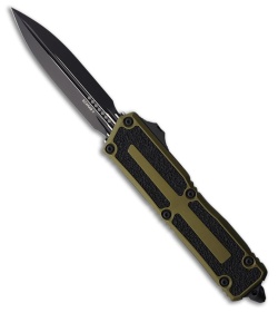 Microtech Scarab II Gen III D/E OTF Automatic Knife OD Green Al (3.9" Black)