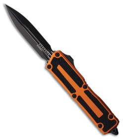 Microtech Scarab II Gen III D/E OTF Automatic Knife Orange Al (4" Black)