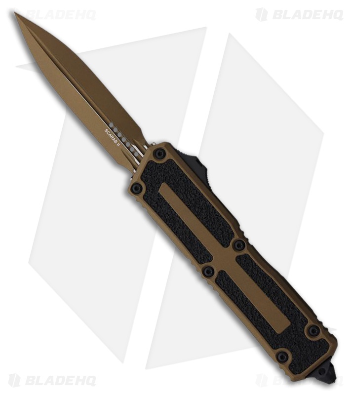 Microtech Scarab II Gen III D/E OTF Knife Cerakote Bronze
