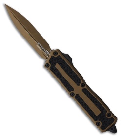 Microtech Scarab II Gen III D/E OTF Knife Cerakote Burnt Bronze Al (3.9" Bronze)