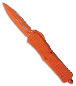 Microtech Combat Troodon Delta D/E OTF Knife Orange Frag Al (3.75" Orange FS)
