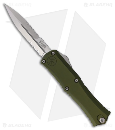 Microtech Hera II Mini Bayonet OTF Automatic Knife OD Green Al (2.9" SW Serr)