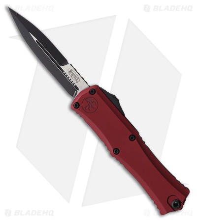 Microtech Hera II Mini Bayonet OTF Automatic Knife Merlot Aluminum (3" Black)