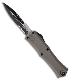 Microtech Hera II Mini Bayonet OTF Knife Natural Clear Al (3" Two-Tone Serr)