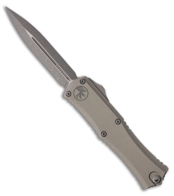 Microtech Hera II Mini D/E OTF Automatic Knife Natural Clear Aluminum (3" Apoc)
