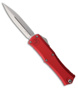 Microtech Hera II Mini 30th Anniversary D/E OTF Knife Red Aluminum (3" SW)