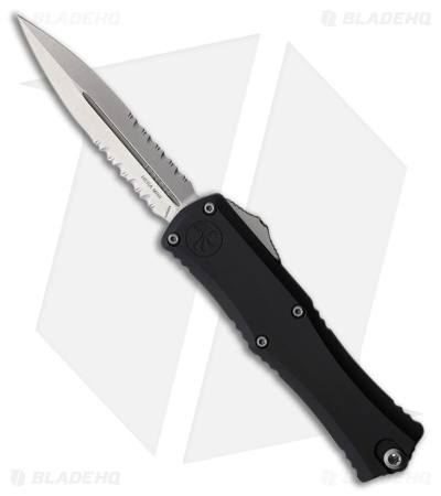 Microtech Hera II Mini D/E OTF Automatic Knife Black Aluminum (3" SW Serr)