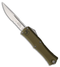 Microtech Hera II Mini S/E OTF Automatic Knife OD Green Aluminum (3" SW Serr)