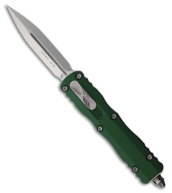 Microtech Dirac D/E OTF Automatic Knife Emerald Green Aluminum (2.9" Stonewash)
