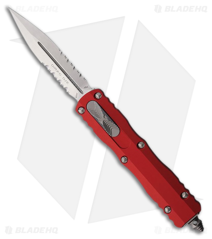 Microtech Dirac D/E OTF Automatic Knife Red Aluminum (2.9" SW Serr)