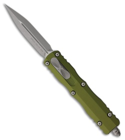 Microtech Dirac Delta D/E OTF Automatic Knife OD Green Aluminum (3.75" Apoc)