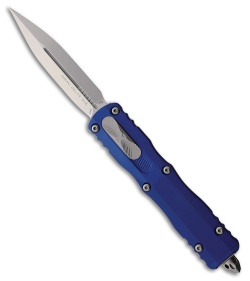 Microtech Dirac Delta D/E OTF Automatic Knife Navy Blue Aluminum (3.75" SW)