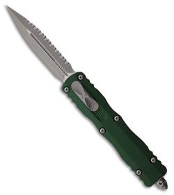 Microtech Dirac Delta D/E OTF Knife Emerald Green Aluminum (3.75" Apoc FS)