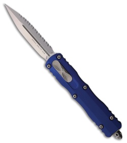 Microtech Dirac Delta D/E OTF Automatic Knife Navy Blue Aluminum (3.75" SW FS)