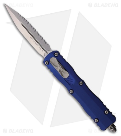 Microtech Dirac Delta D/E OTF Automatic Knife Navy Blue Aluminum (3.75" SW FS)