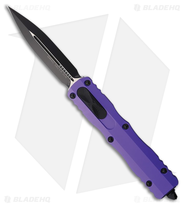 Microtech Dirac Delta D/E OTF Automatic Knife Purple Aluminum (3.75" Black)