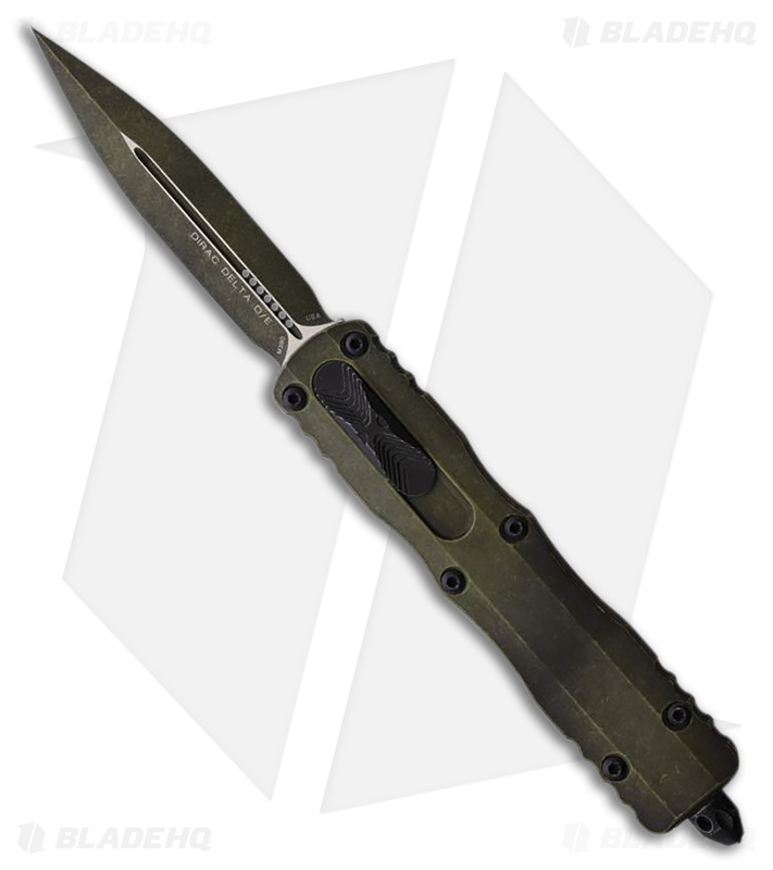 Microtech Dirac Delta D/E OTF Knife Weathered Grenade Green