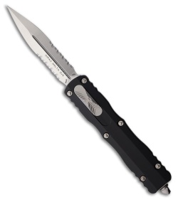 Microtech Dirac Delta D/E OTF Automatic Knife Black Aluminum (3.75" Satin Serr)