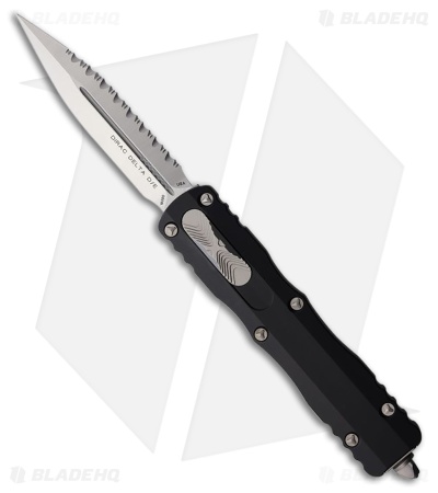 Microtech Dirac Delta D/E OTF Automatic Knife Black Aluminum (3.75" SW FS)