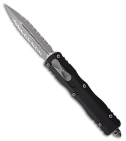 Microtech Dirac Delta D/E OTF Automatic Knife Black Aluminum (3.75" Apoc FS)