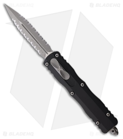 Microtech Dirac Delta D/E OTF Automatic Knife Black Aluminum (3.75" Apoc FS)