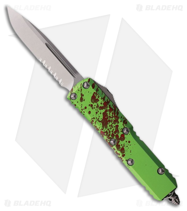Microtech UTX-85 S/E OTF Auto Knife Zombie (3.1" Stonewash Serr)