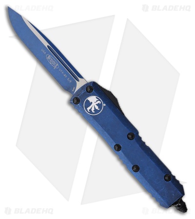 Microtech UTX-85 S/E OTF Automatic Knife Weathered Blue Al (3.1" Weathered Blue)