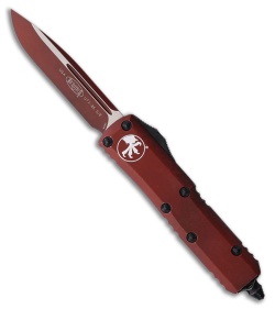 Microtech UTX-85 D/E OTF Automatic Knife Weathered Crimson Al (3.1" WCM)
