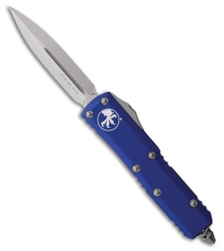 Microtech UTX-85 D/E OTF Automatic Knife Navy Blue Aluminum (3.1" Stonewash)