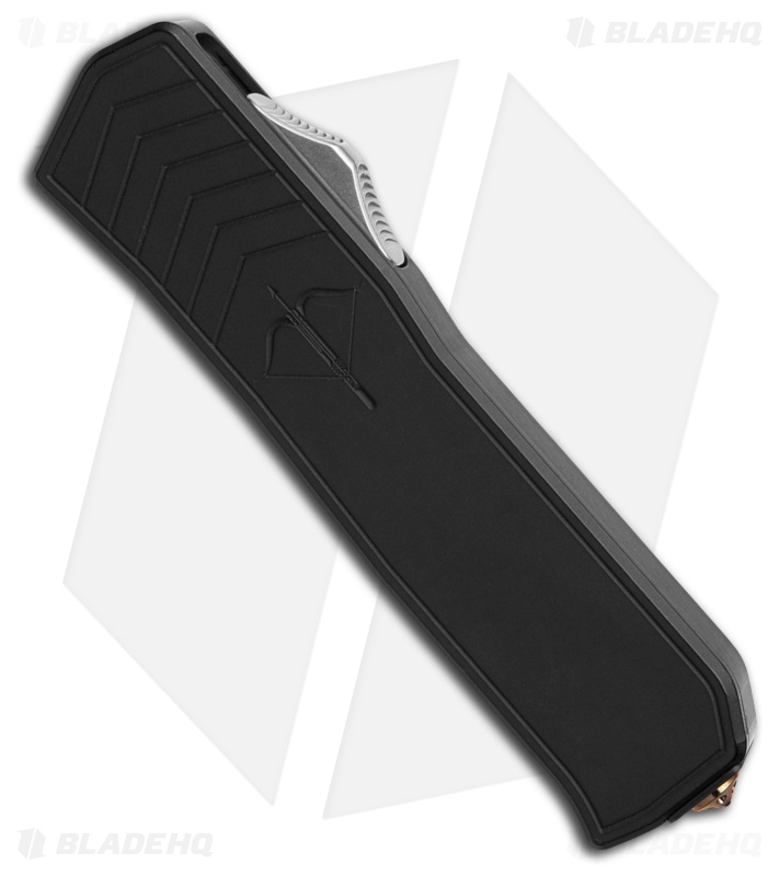 Medford Merc-1 OTF Automatic Dagger Knife Black Aluminum (3.75" Tumbled)