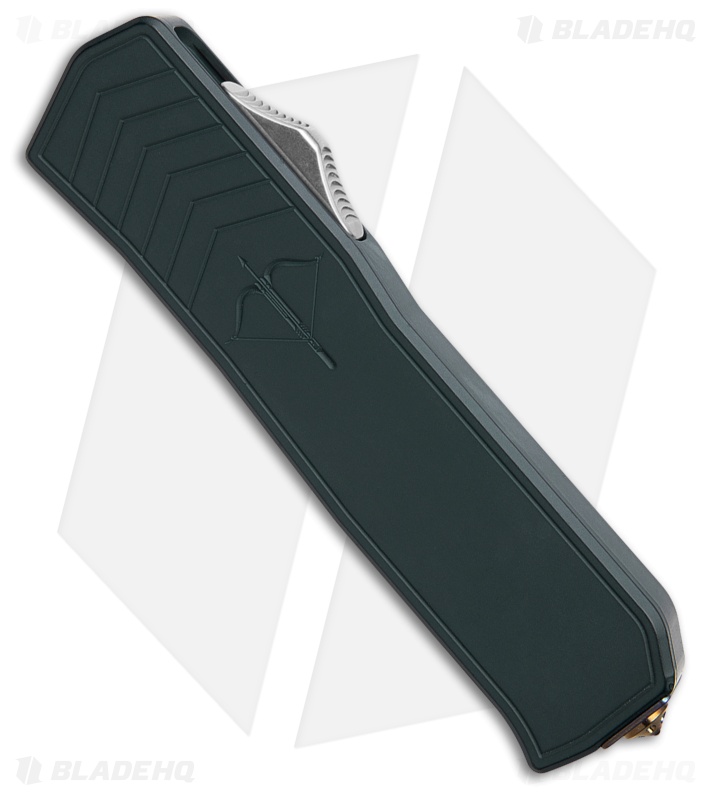 Medford Merc-1 OTF Automatic Dagger Knife Blue Aluminum (3.75" Tumbled)