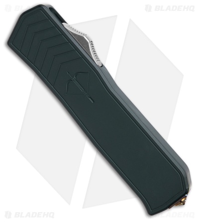 Medford Merc-1 OTF Automatic Dagger Knife Blue Aluminum (3.75" Tumbled)