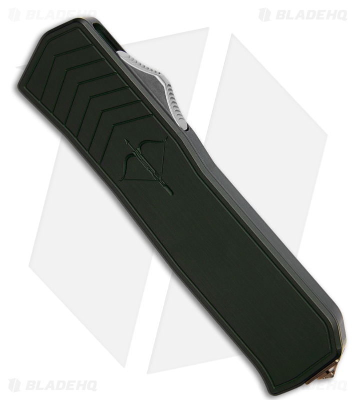 Medford Merc-1 OTF Automatic Tanto Knife Green Aluminum (3.75" Tumbled)