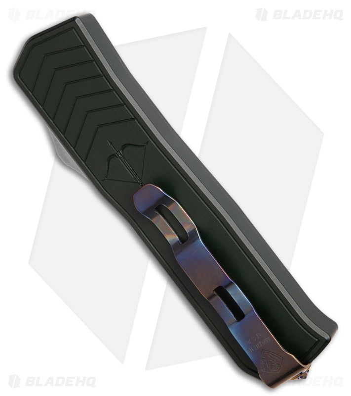 Medford Merc-1 OTF Automatic Tanto Knife Green Aluminum (3.75" Tumbled)