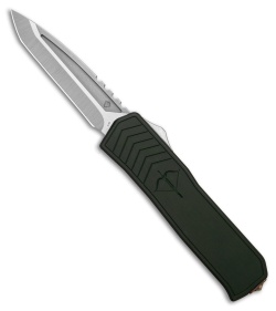 Medford Merc-1 OTF Automatic Tanto Knife Green Aluminum (3.75" Tumbled)
