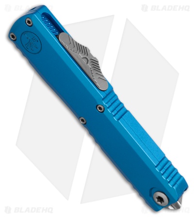 Microtech Auto UTX-70 Gen IV OTF Hellhound Blue Al (2.50" Stonewash)