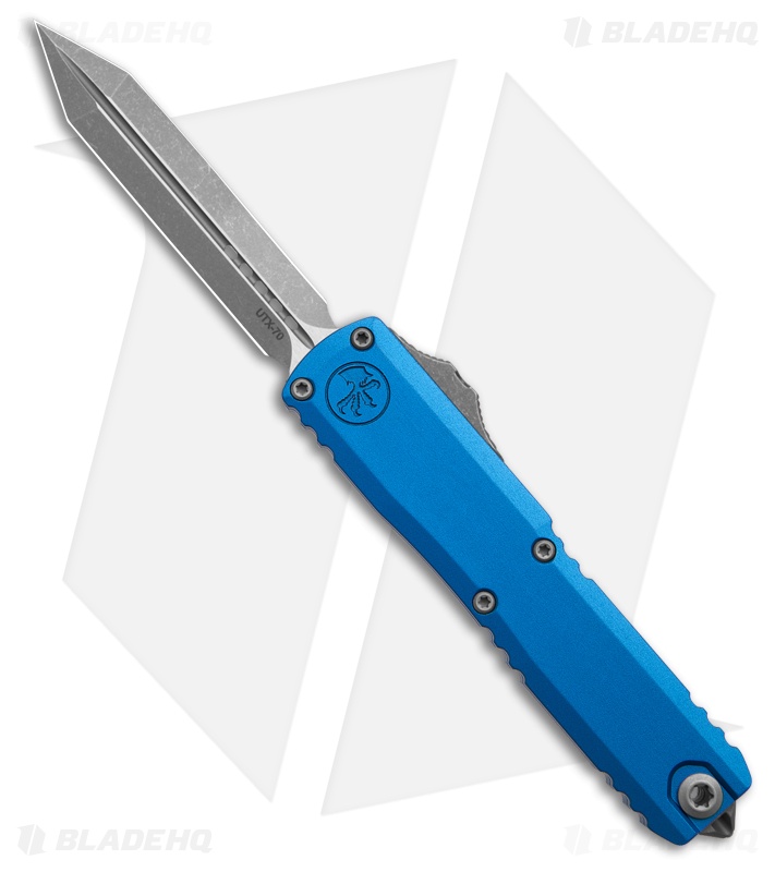Microtech Auto UTX-70 Spartan Gen IV Blue Aluminum (2.50" Apoc)